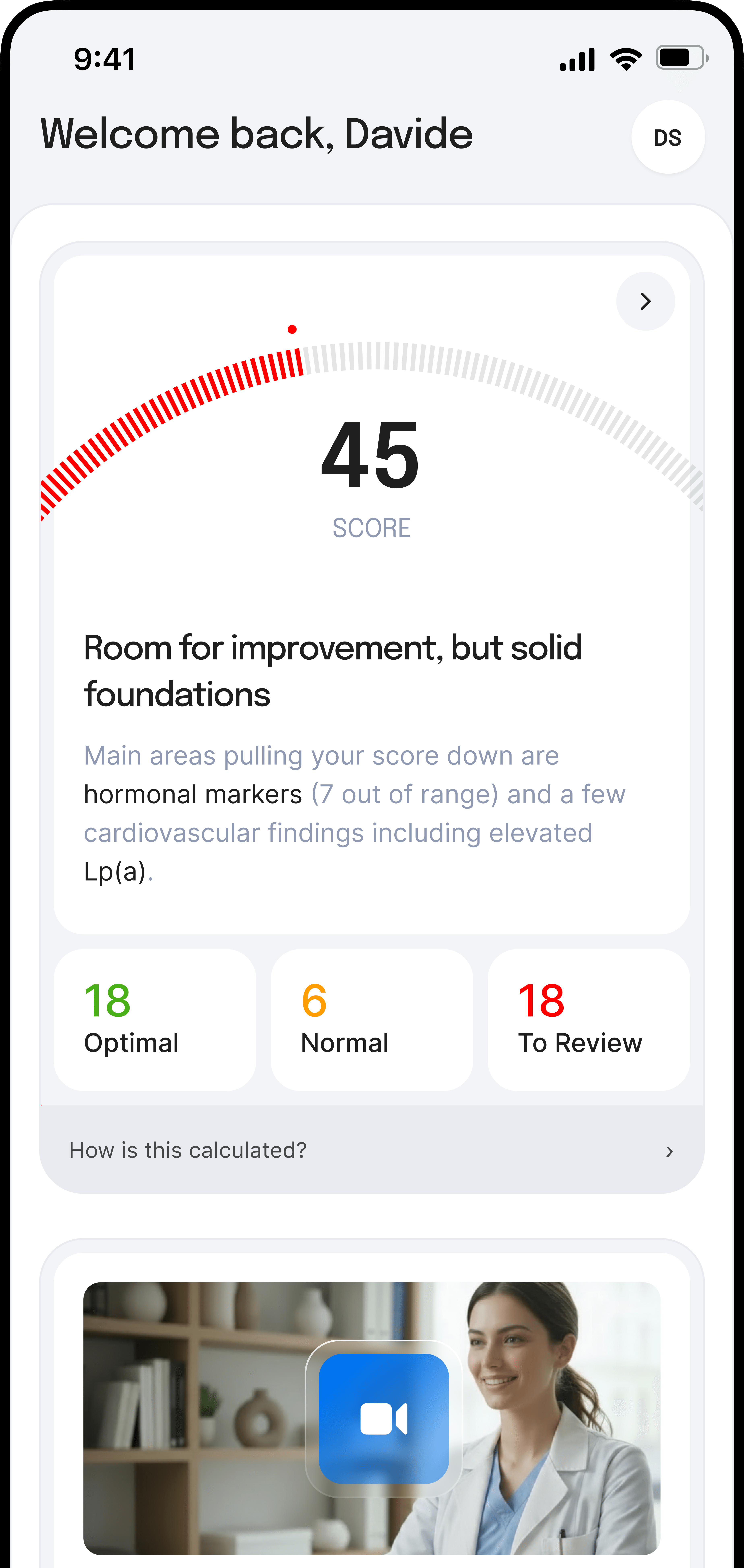In-depth testing dashboard screenshot